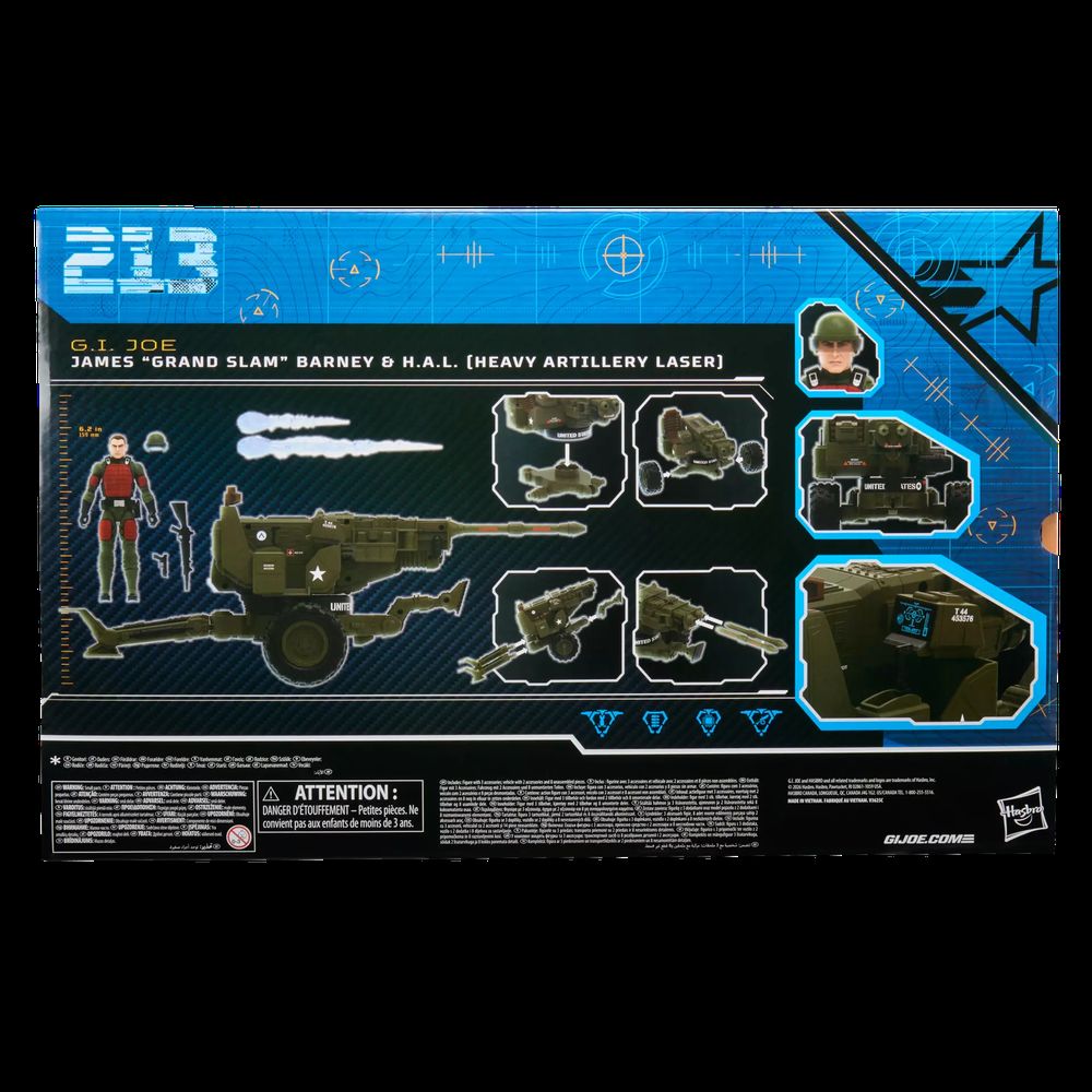 G.I. Joe Classified Series James Grand Slam Barney & H.A.L.(Heavy Artillery Laser)(213)の画像