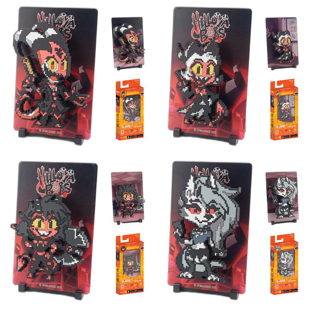 【4点セット】FiGGYZ マグネットディスプレイフィギュア Helluva Boss Wave 1の画像