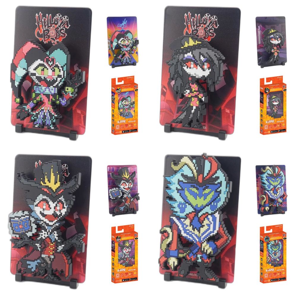【4点セット】FiGGYZ マグネットディスプレイフィギュア Helluva Boss Wave 2の画像