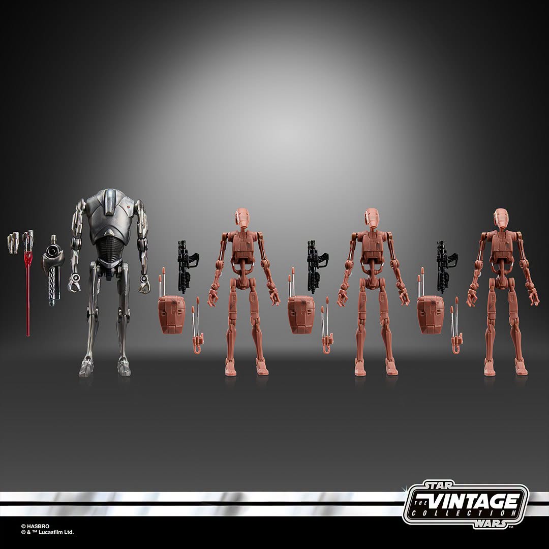 Star Wars TVC Super Battle Droid & Battle Droids(Geonosis) 4-Pack G3212の画像