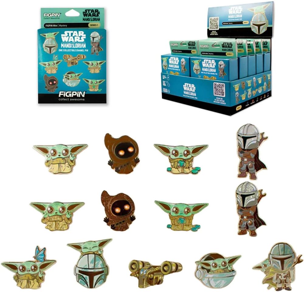 スター・ウォーズ マンダロリアン＆グローグー ミステリーミニ エナメルピン シリーズ1の画像