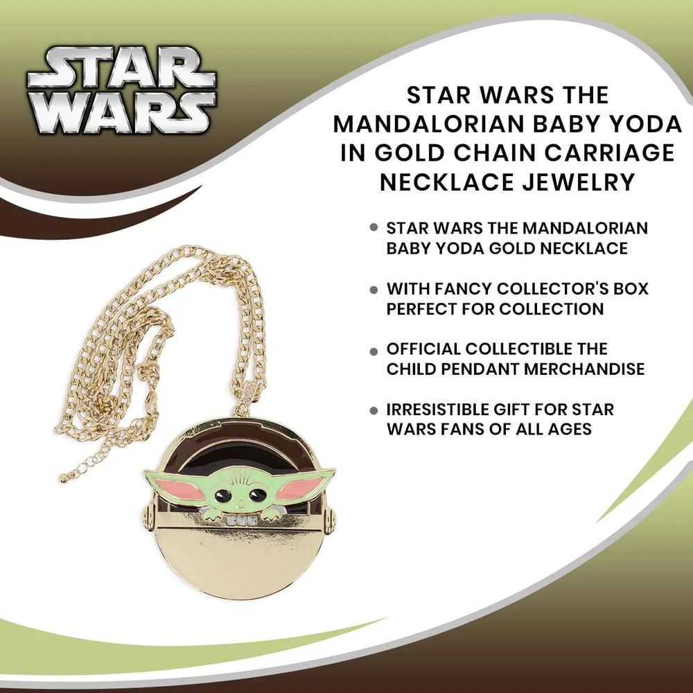 スター・ウォーズ マンダロリアン グローグー ゴールドチェーンネックレスの画像