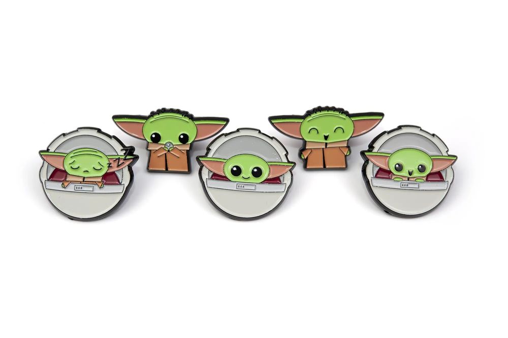 スター・ウォーズ マンダロリアン グローグー エナメルピンバッジ 5点セットの画像