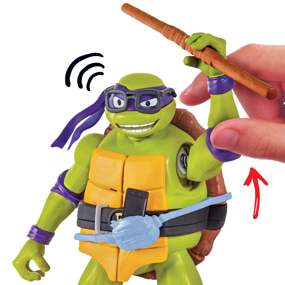 ミュータント・タートルズ：ミュータント・パニック！ ドナテロ：音声付き・アクション・フィギュアの画像