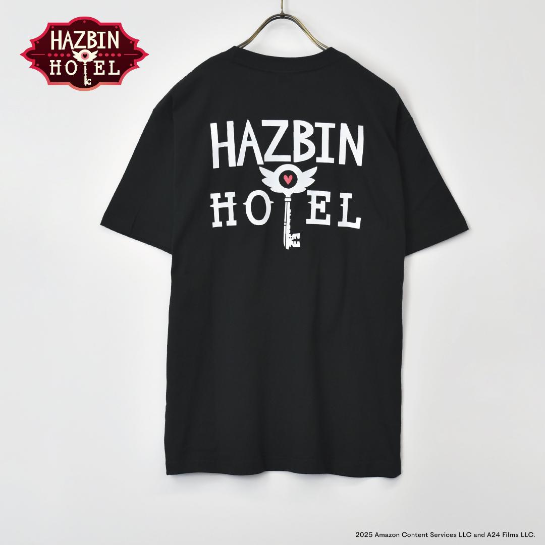 Hazbin Hotel ハズビンホテル シーズン１ ホテルキー 半袖Tシャツ 黒の画像