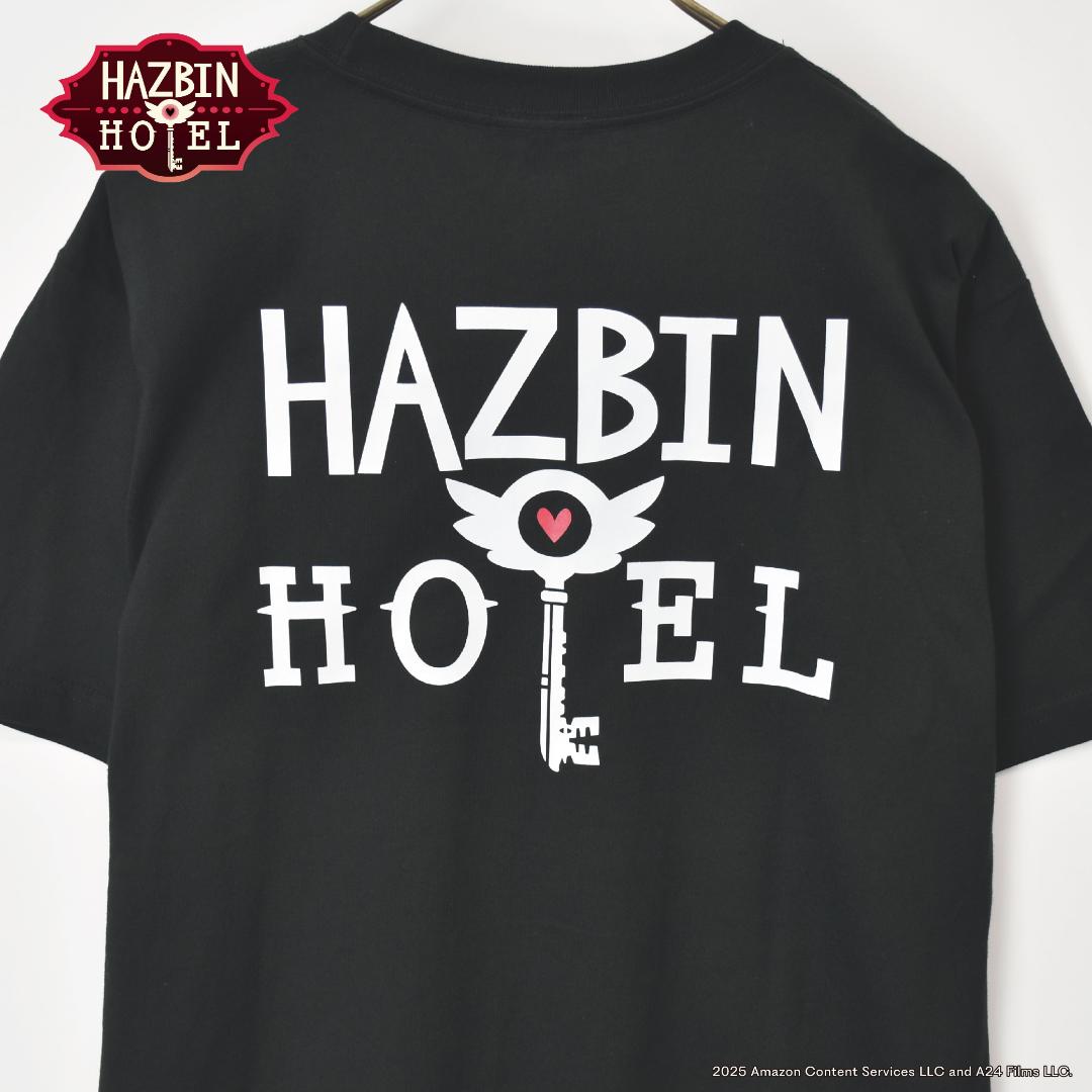 Hazbin Hotel ハズビンホテル シーズン１ ホテルキー 半袖Tシャツ 黒の画像