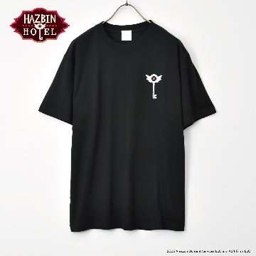 Hazbin Hotel ハズビンホテル シーズン１ ホテルキー 半袖Tシャツ 黒の画像