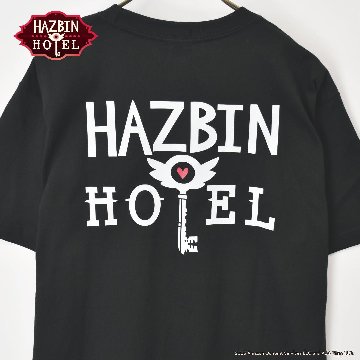 Hazbin Hotel ハズビンホテル シーズン１ ホテルキー 半袖Tシャツ 黒の画像