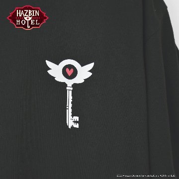 Hazbin Hotel ハズビンホテル シーズン１ ホテルキー 半袖Tシャツ 黒の画像