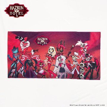 Hazbin Hotel ハズビン・ホテル シーズン1 バスタオル 横の画像