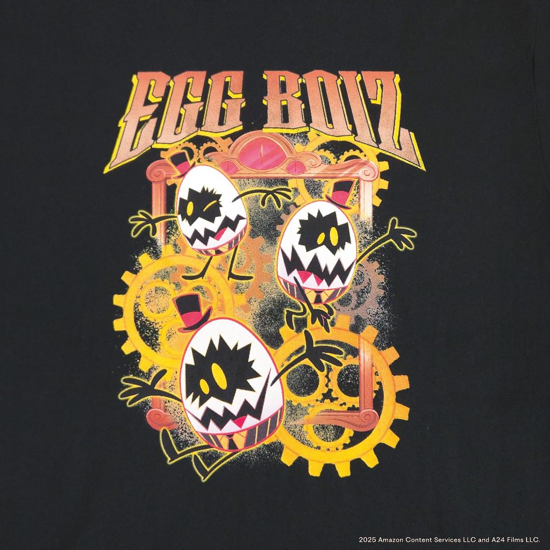 Hazbin Hotel ハズビンホテル エッギーズ 半袖Tシャツ 黒の画像