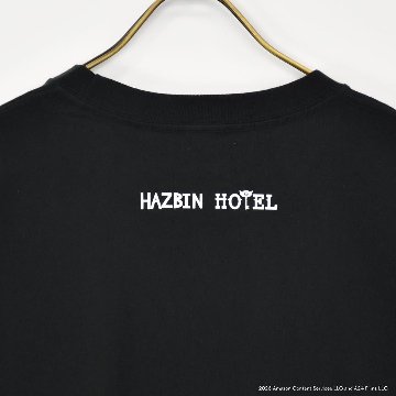 Hazbin Hotel ハズビンホテル THE VEES ヴォックス ヴァレンティノ ヴェルヴェット 半袖Tシャツ 黒の画像