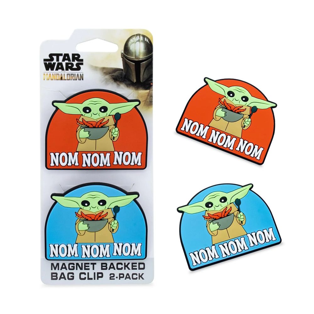 スターウォーズ Star Wars ドラママンダロリアン グローグー もぐもぐ 大判ポテチクリップ 2個セット マグネット付きの画像