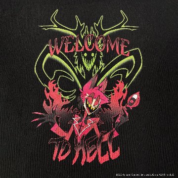 Hazbin Hotel ハズビン・ホテル シーズン１ ホテルキー パーカー フード付き 裏面アラスタービッグプリント有りの画像