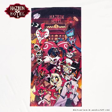 Hazbin Hotel ハズビン・ホテル シーズン１ バスタオル 縦の画像