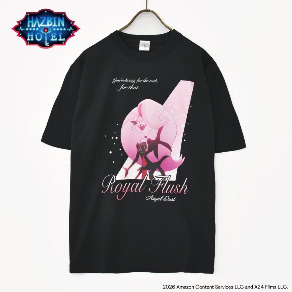 Hazbin Hotel ハズビンホテル シーズン２ エンジェル 劇中歌 Losin' Streak ROYAL FLUSH 半袖Tシャツ 白の画像