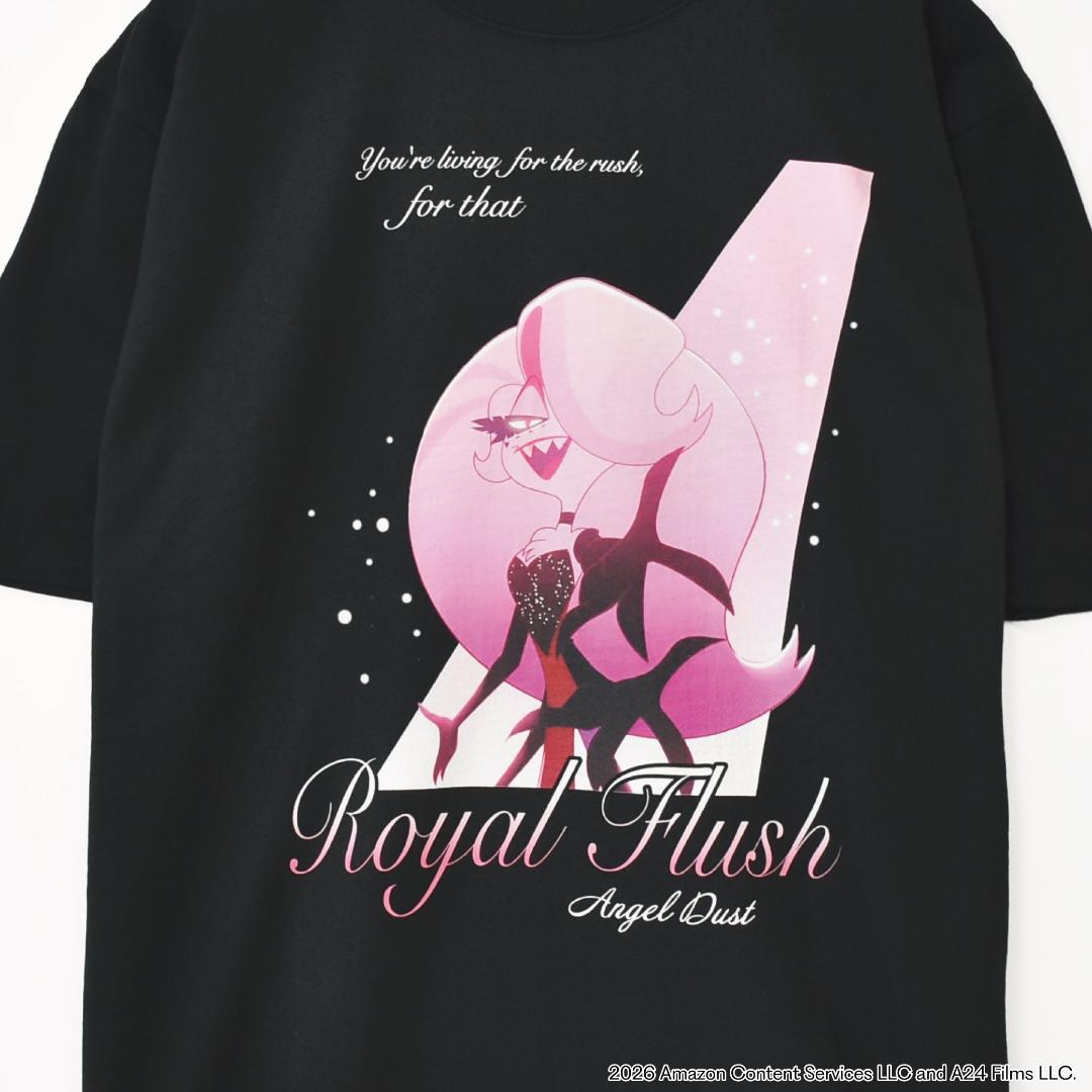 Hazbin Hotel ハズビンホテル シーズン２ エンジェル 劇中歌 Losin' Streak ROYAL FLUSH 半袖Tシャツ 白の画像