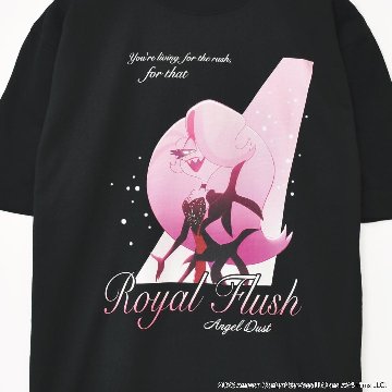 Hazbin Hotel ハズビンホテル シーズン２ エンジェル 劇中歌 Losin' Streak ROYAL FLUSH 半袖Tシャツ 白の画像