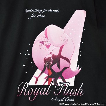 Hazbin Hotel ハズビンホテル シーズン２ エンジェル 劇中歌 Losin' Streak ROYAL FLUSH 半袖Tシャツ 白の画像