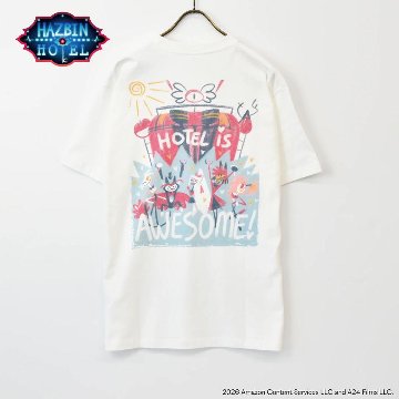 Hazbin Hotel ハズビンホテル シーズン２ ホテルメンバー 落書き 半袖Tシャツ エンジェル ハスク ヴァギー アラスター チェリーの画像
