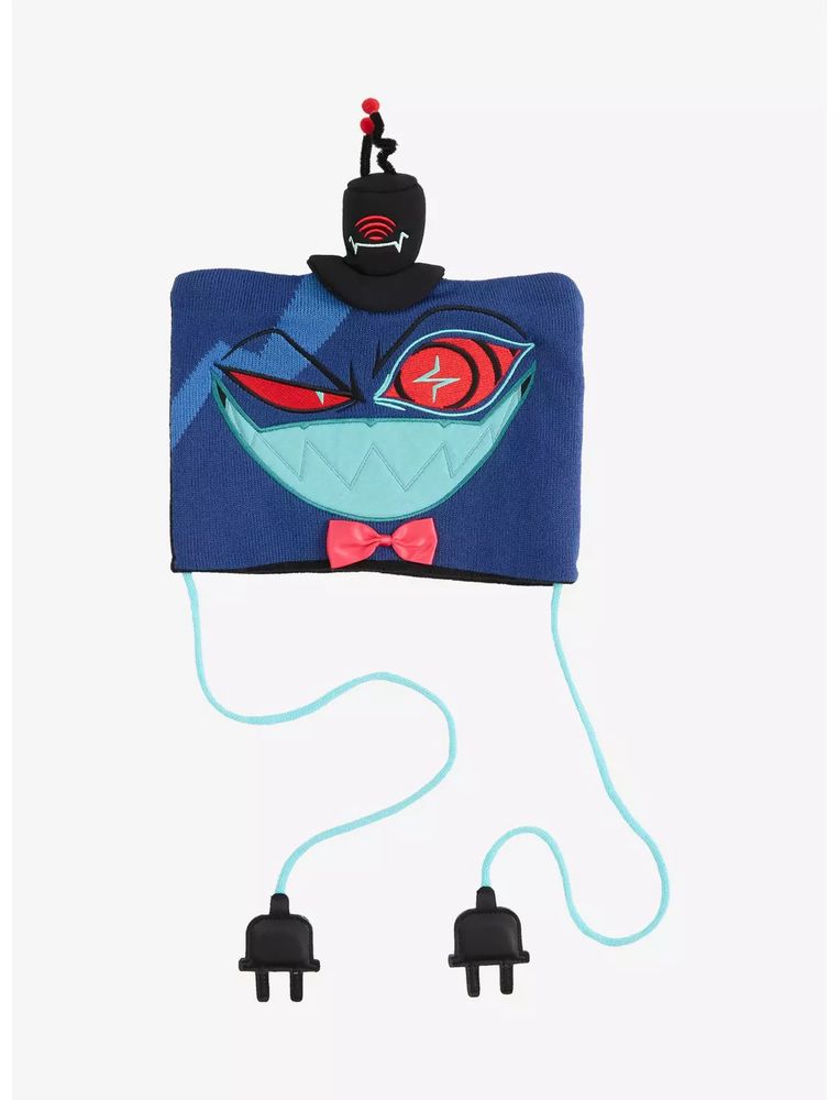 Hazbin Hotel ハズビン・ホテル ヴォックス ニットキャップ ケーブル状タッセル付きの画像