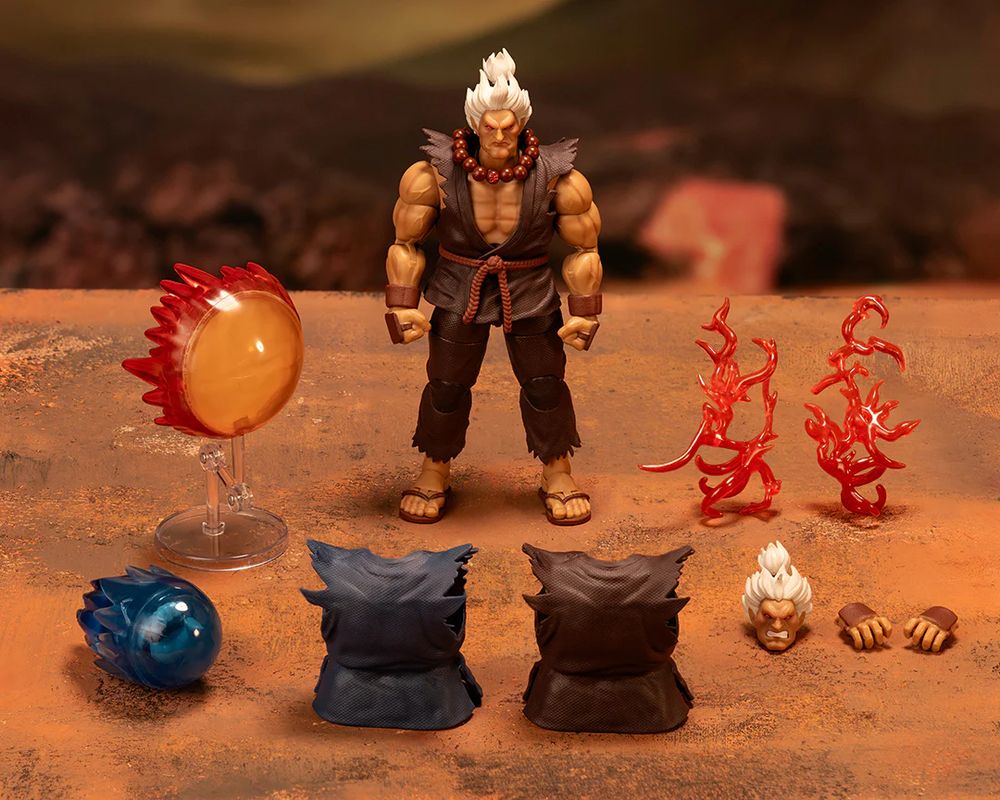 ストリートファイター２ 豪鬼 Akuma ２Ｐカラー ６インチアクションフィギュア デラックスセットの画像