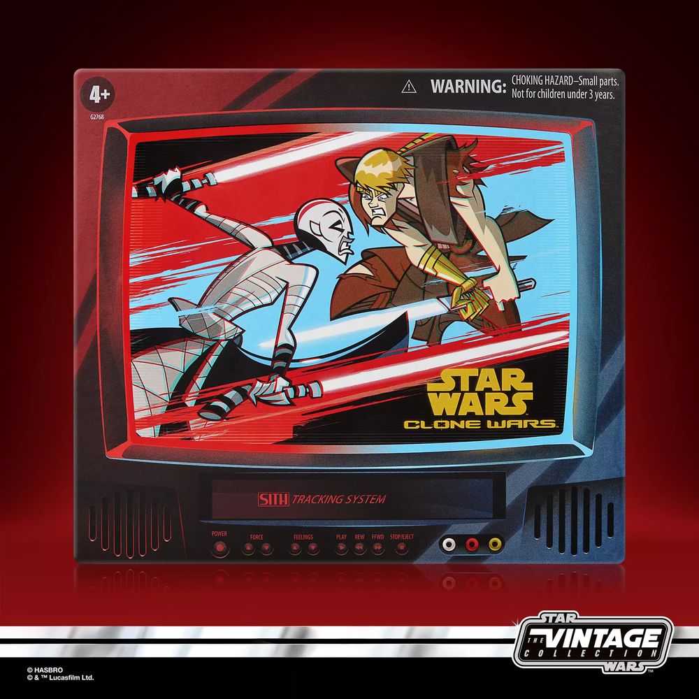 Star Wars TVC The Clone Wars Asajj Ventress and Anakin Skywalker 2-Packの画像