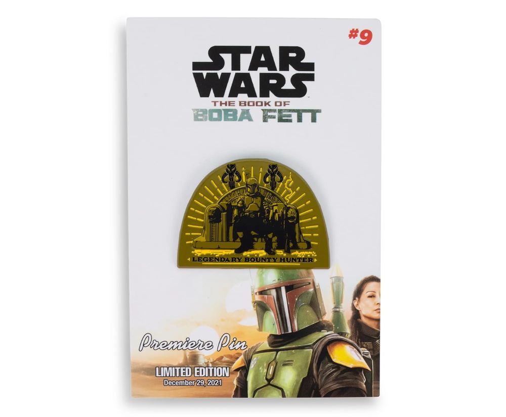 スター・ウォーズ ブック・オブ・ボバ・フェット 大名玉座 エナメルピンバッジ マンダロリアンの画像