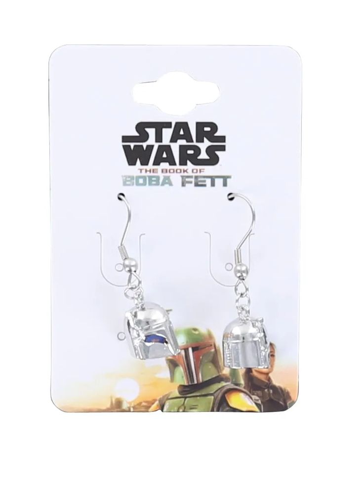 スター・ウォーズ ブック・オブ・ボバ・フェット ヘルメット型 ピアス ステンレススチール製の画像