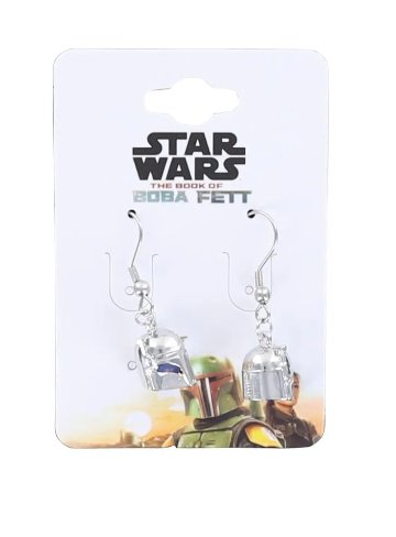 スター・ウォーズ ブック・オブ・ボバ・フェット ヘルメット型 ピアス ステンレススチール製の画像