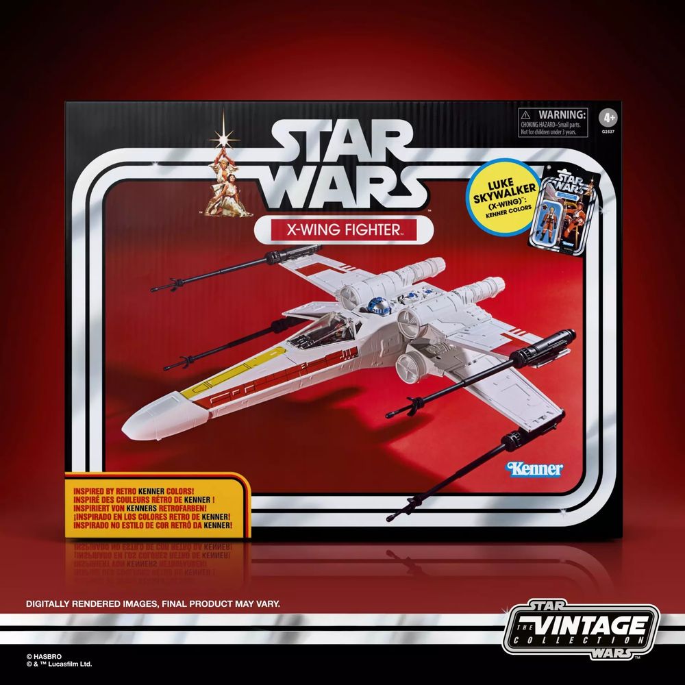 Star Wars TVC X-Wing Fighter and Luke Skywalker(X-Wing) Kenner Colorsの画像