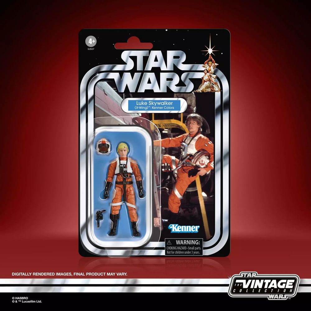 Star Wars TVC X-Wing Fighter and Luke Skywalker(X-Wing) Kenner Colorsの画像