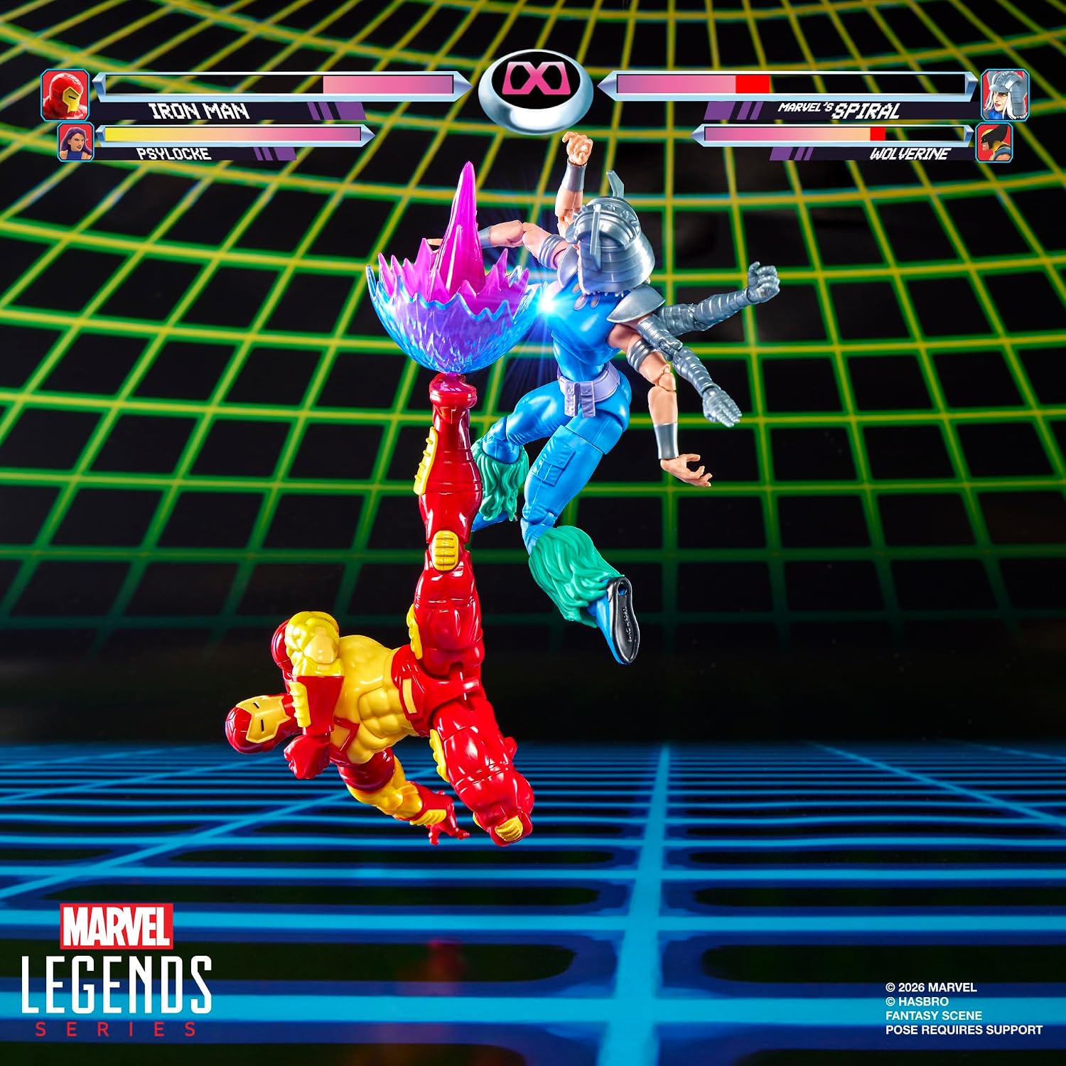 Marvel Legends Marvel Games Iron Man vs Marvel's Spiral 2-Packの画像
