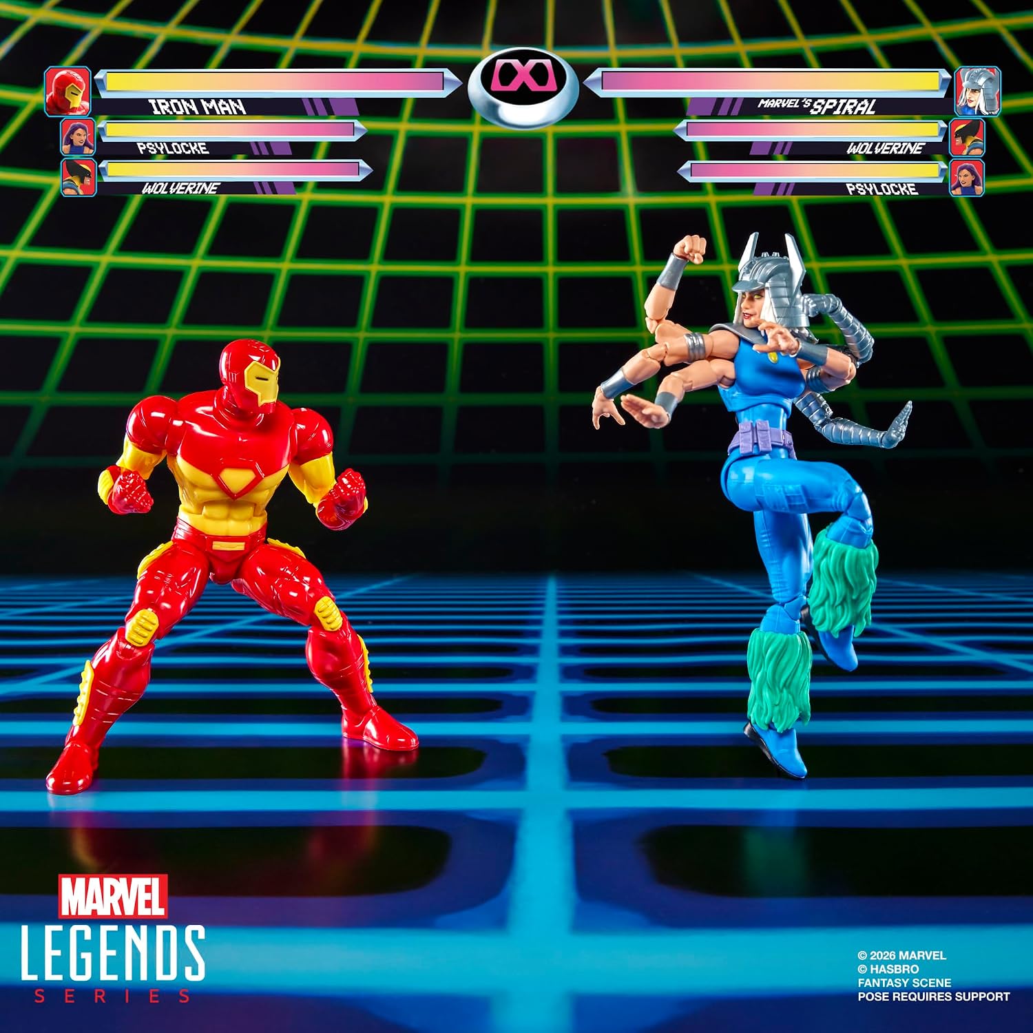 Marvel Legends Marvel Games Iron Man vs Marvel's Spiral 2-Packの画像