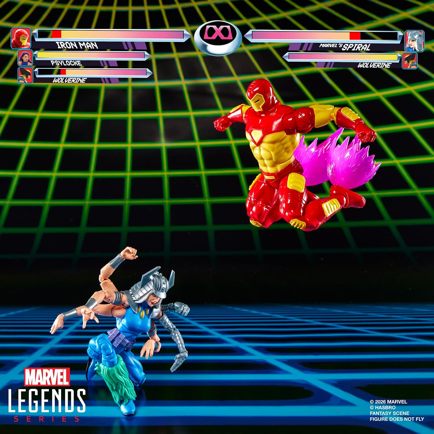Marvel Legends Marvel Games Iron Man vs Marvel's Spiral 2-Packの画像
