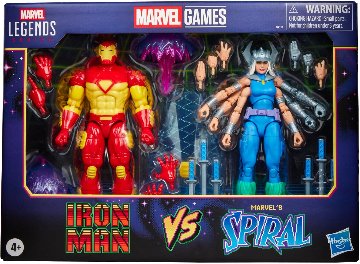 Marvel Legends Marvel Games Iron Man vs Marvel's Spiral 2-Packの画像