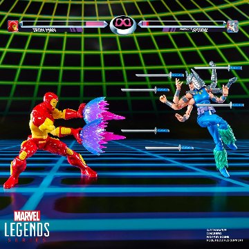 Marvel Legends Marvel Games Iron Man vs Marvel's Spiral 2-Packの画像
