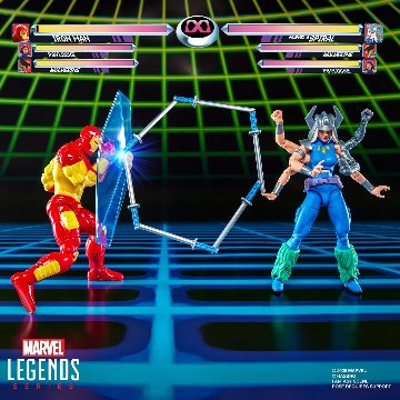 Marvel Legends Marvel Games Iron Man vs Marvel's Spiral 2-Packの画像