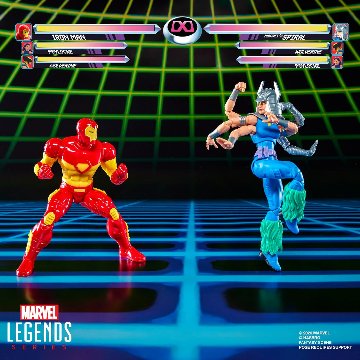 Marvel Legends Marvel Games Iron Man vs Marvel's Spiral 2-Packの画像