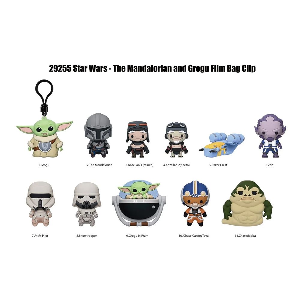 スターウォーズ Star Wars 映画 マンダロリアンアンドグローグ― 3D ラバーキーホルダーの画像
