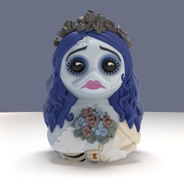 ティム・バートンのコープスブライド エミリー TUBBZ ミニエディション コスプレラバーダック の画像