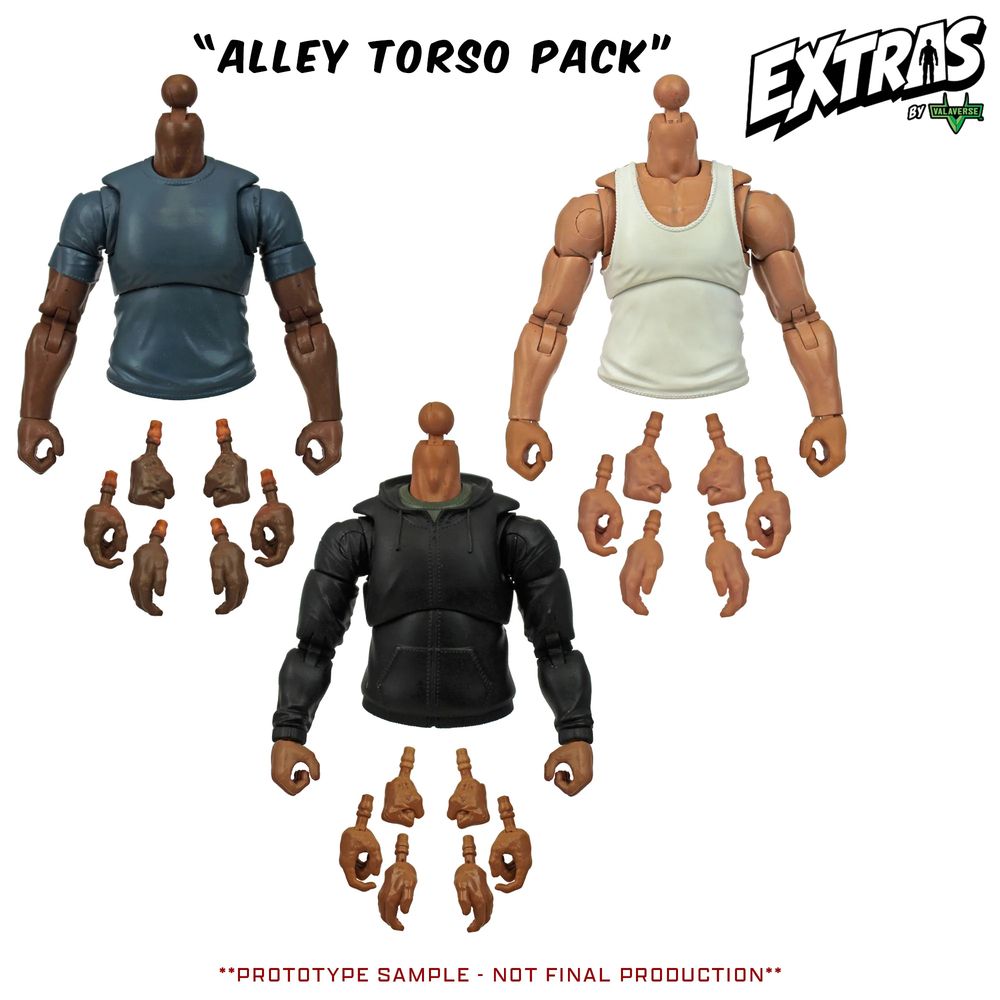 Valaverse Extras Alley Torso Pack やつらの胴パック 3体セット ハンドパーツ付属の画像