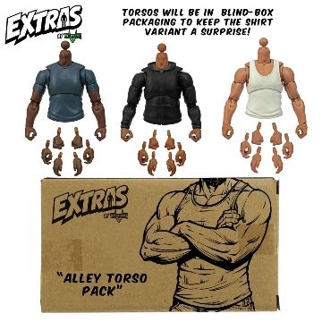 Valaverse Extras Alley Torso Pack やつらの胴パック 3体セット ハンドパーツ付属の画像