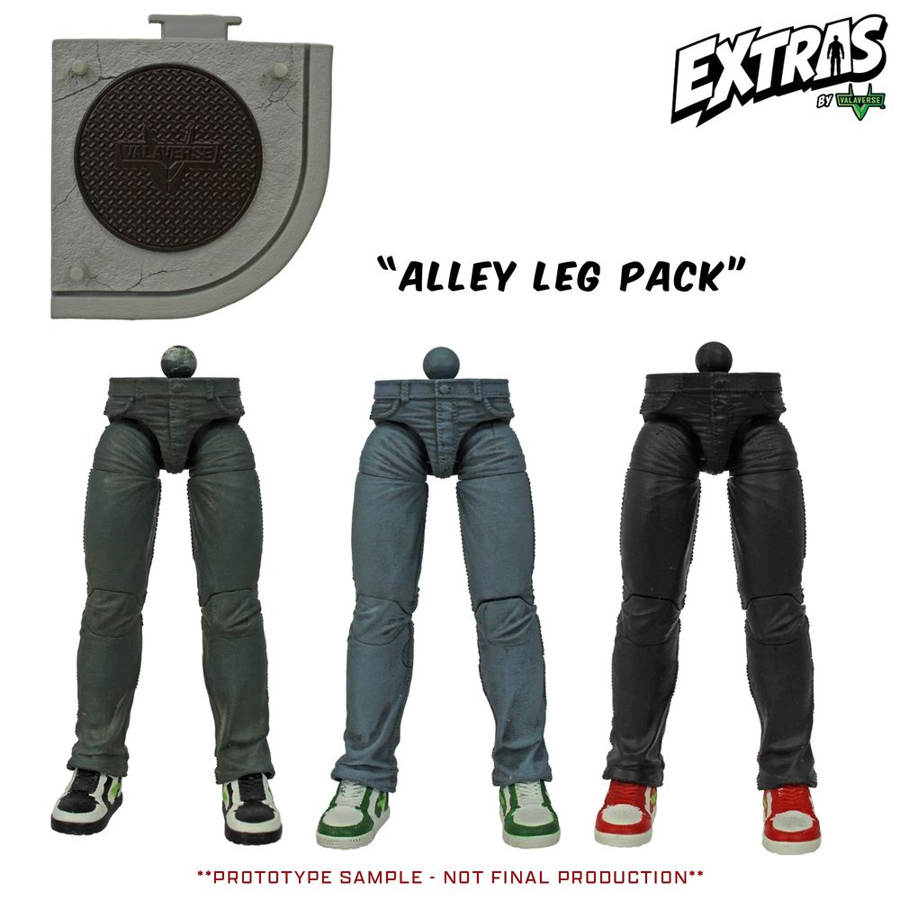 Valaverse Extras Alley Leg Pack やつらの足パック 3体セット ジョイントスタンドつきの画像