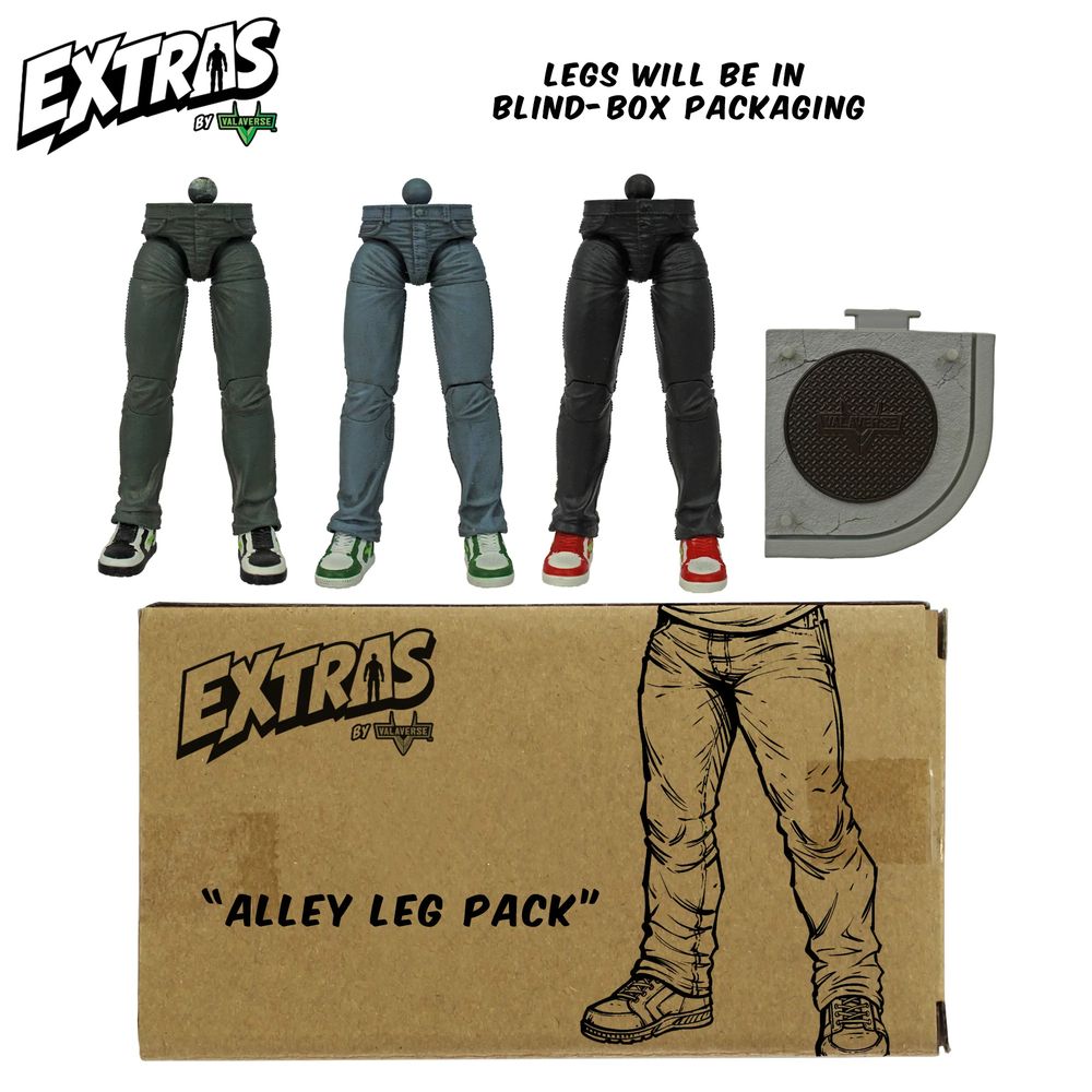 Valaverse Extras Alley Leg Pack やつらの足パック 3体セット ジョイントスタンドつきの画像