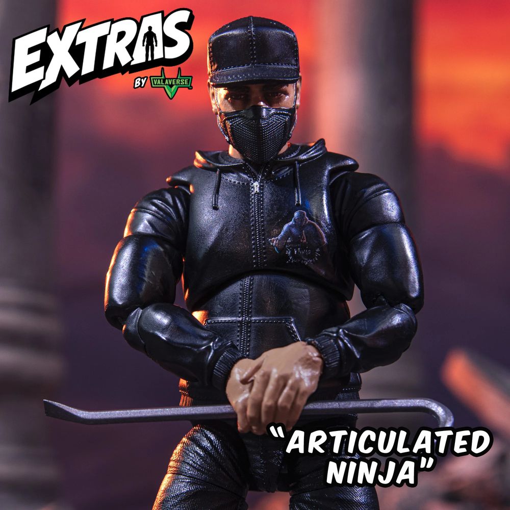 Valaverse Extras Series 1 Articulated Ninja 6-Inch Action Figureの画像