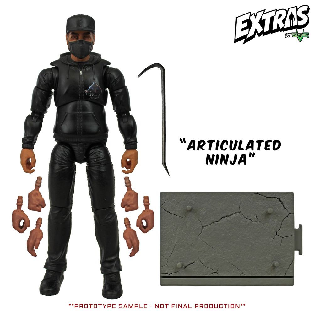 Valaverse Extras Series 1 Articulated Ninja 6-Inch Action Figureの画像