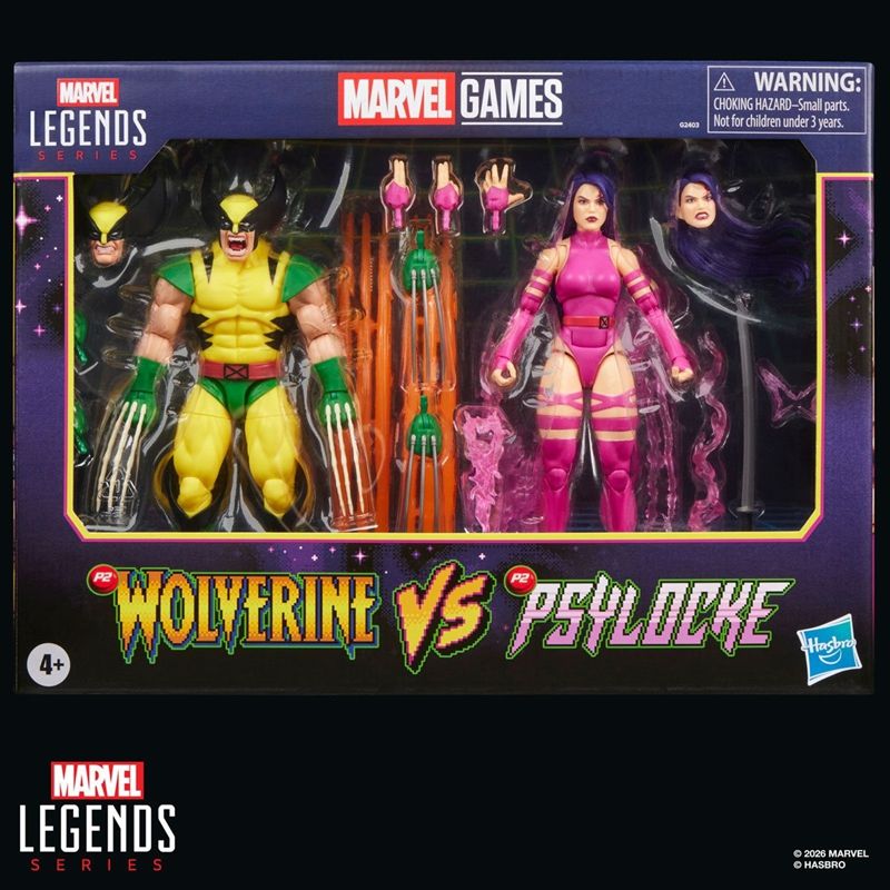 Marvel Legends Marvel Games Wolverine vs Psylocke 2-Packの画像