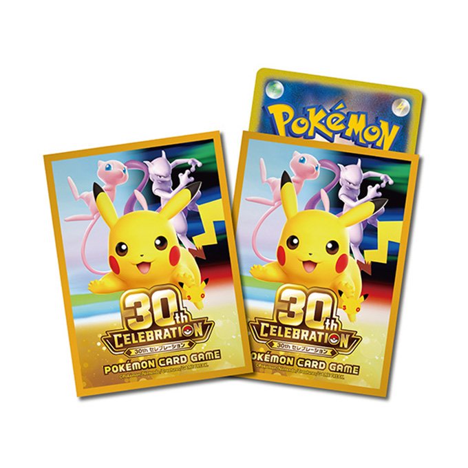 ポケモンカードゲーム デッキシールド プレミアム・グロス 30th CELEBRATIONの画像
