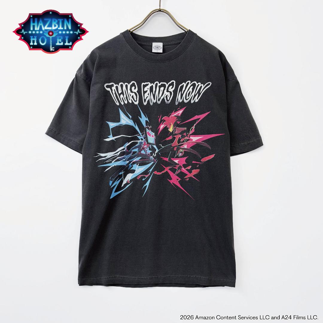 Hazbin Hotel ハズビンホテル THIS ENDS NOW ヴィンテージ調Tシャツ 各種 アラスター ヴォックスの画像